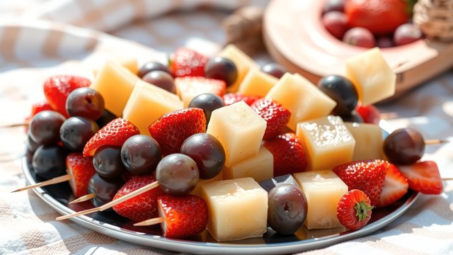 Fruit and Cheese Kabobs